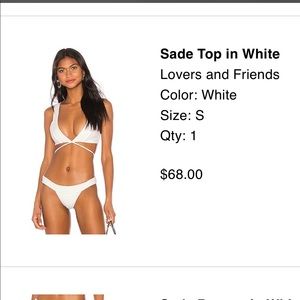 Sade Top and Bottom - white - from Revolve